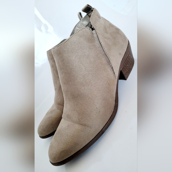 American Eagle Shannon Women's Ankle Boots Pull On Taupe Vegan Suede US 11 - Picture 14 of 16